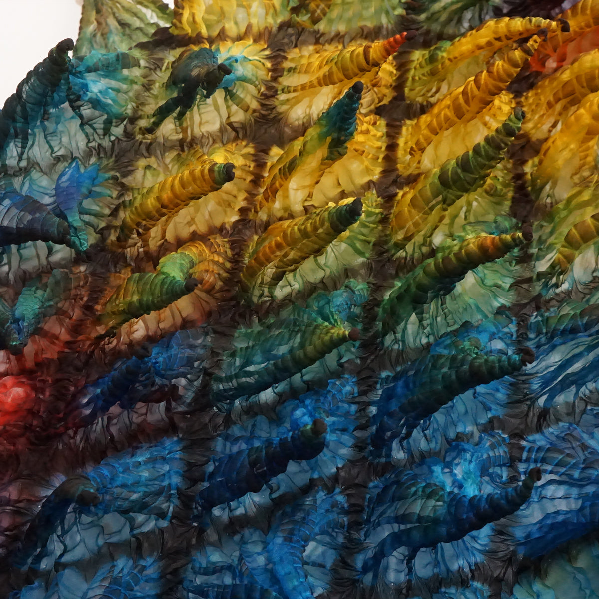 Large Spiky Shibori Scarf