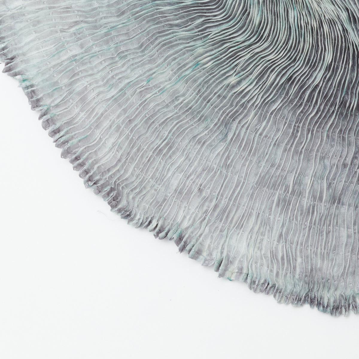 Wavy Silk Circular Scarf