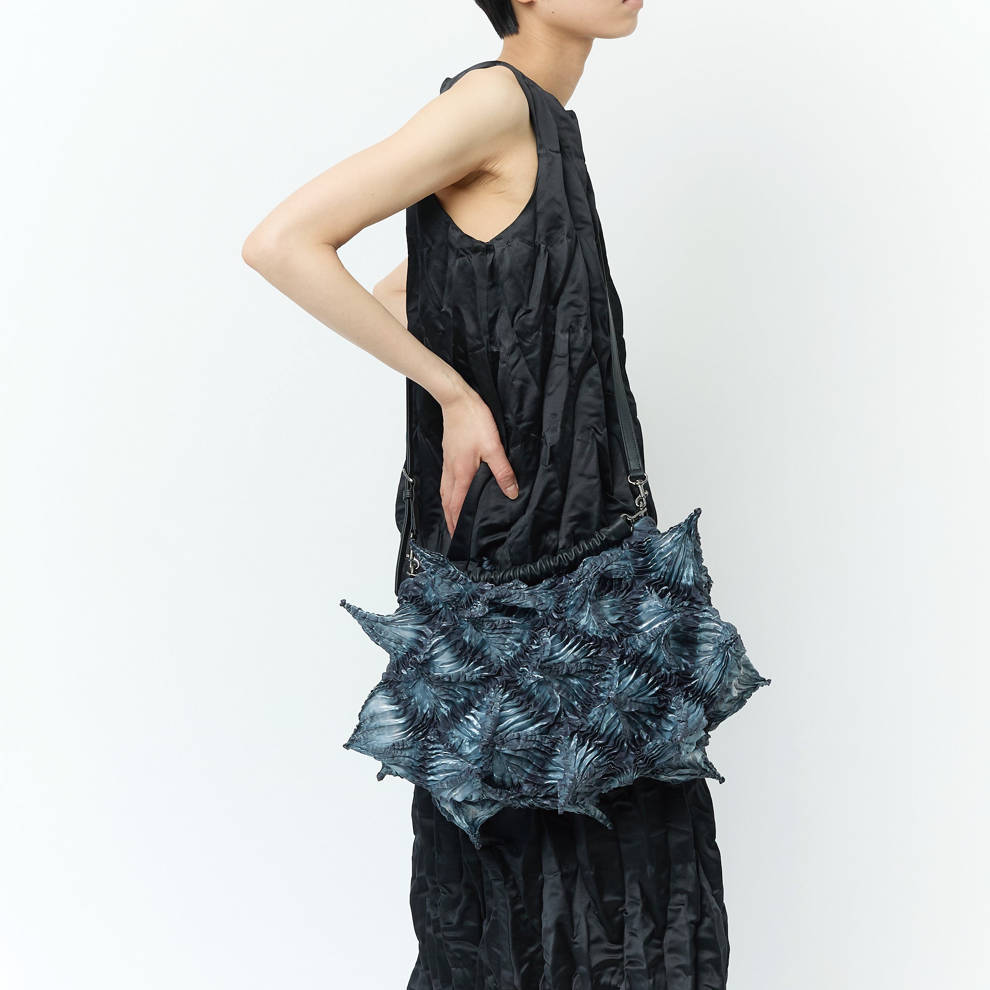 OBai Shibori 2-Way Crescent Bag - BUNZABURO