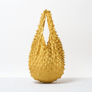  Spiky Shibori Tote Bag - Solid Color