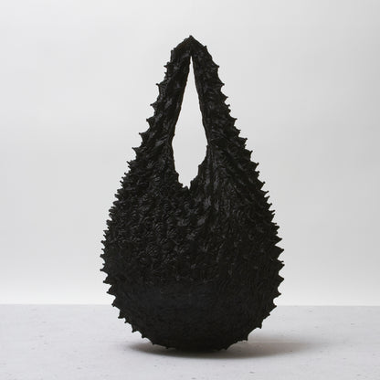  Spiky Shibori Tote Bag - Solid Color