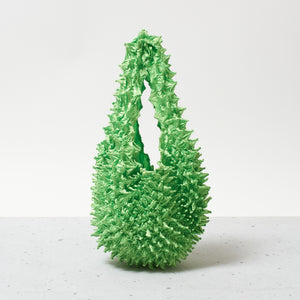  Spiky Shibori Tote Bag - Solid Color
