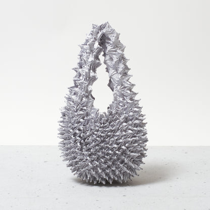  Spiky Shibori Tote Bag - Solid Color