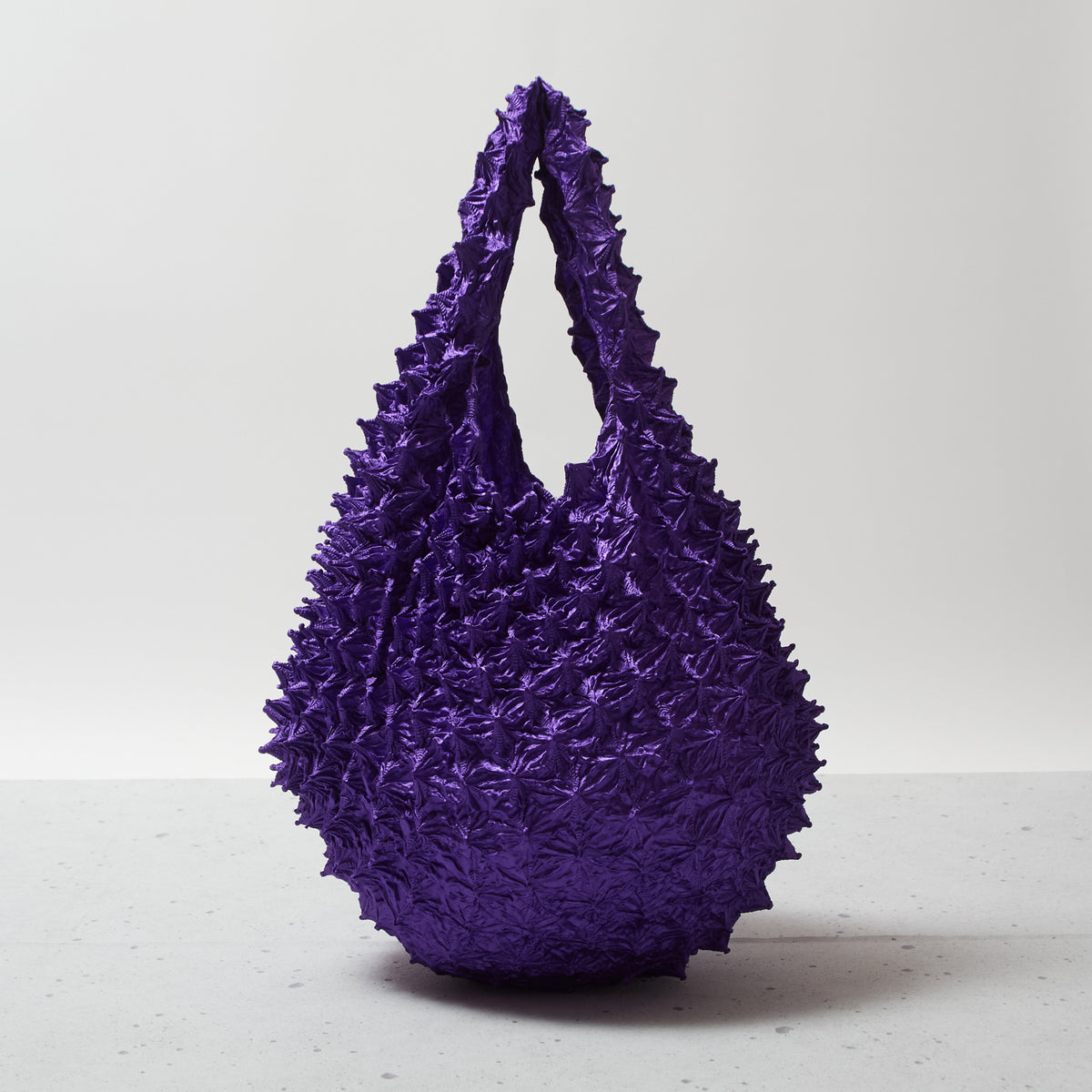  Spiky Shibori Tote Bag - Solid Color