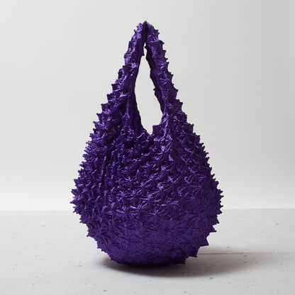  Spiky Shibori Tote Bag - Solid Color