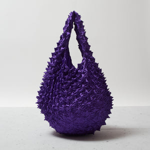  Spiky Shibori Tote Bag - Solid Color