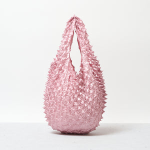  Spiky Shibori Tote Bag - Solid Color
