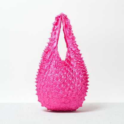  Spiky Shibori Tote Bag - Solid Color