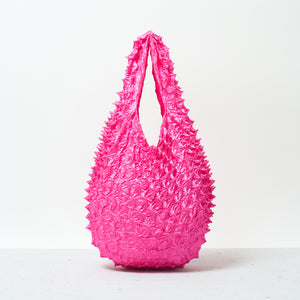  Spiky Shibori Tote Bag - Solid Color