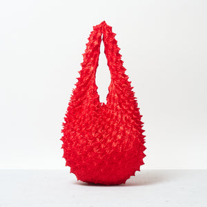  Spiky Shibori Tote Bag - Solid Color