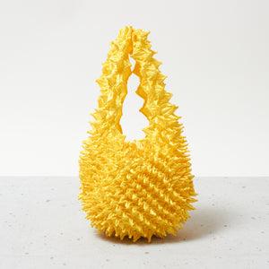  Spiky Shibori Tote Bag - Solid Color