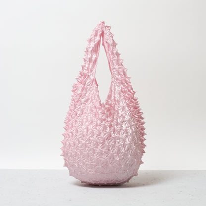  Spiky Shibori Tote Bag - Solid Color