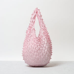  Spiky Shibori Tote Bag - Solid Color
