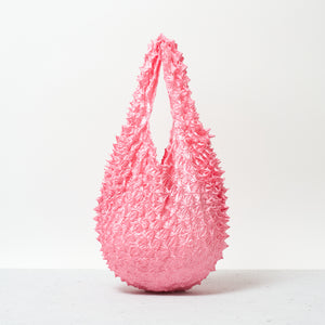  Spiky Shibori Tote Bag - Solid Color