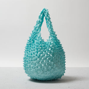  Spiky Shibori Tote Bag - Solid Color