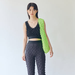  Spiky Shibori Tote Bag - Solid Color