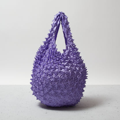  Spiky Shibori Tote Bag - Solid Color