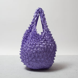  Spiky Shibori Tote Bag - Solid Color
