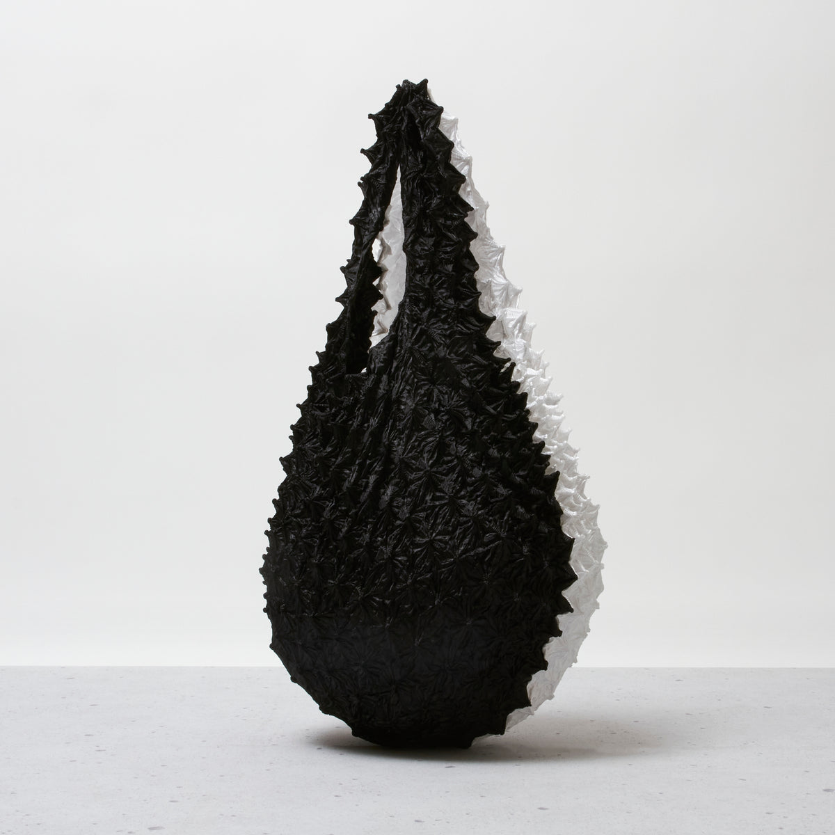Spiky Shibori Tote Bag Bicolor
