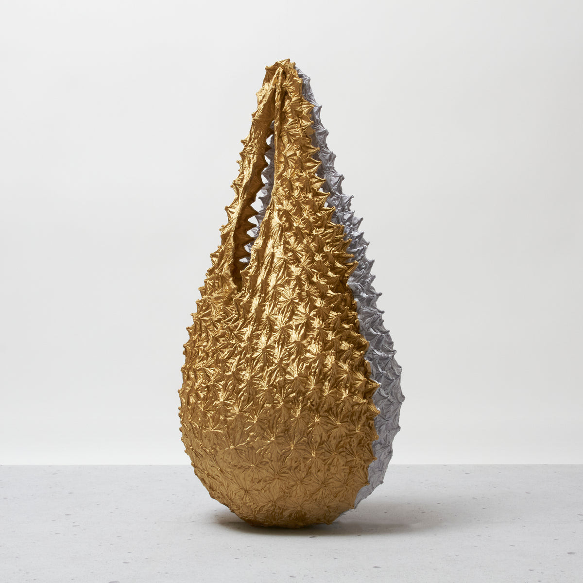 Spiky Shibori Tote Bag Bicolor