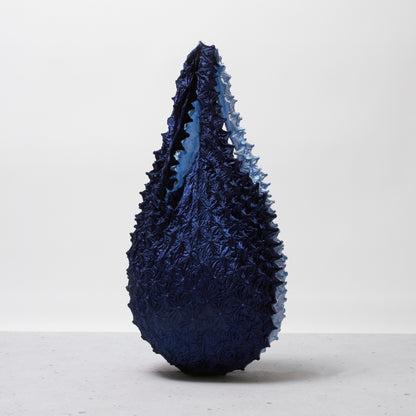 Spiky Shibori Tote Bag Bicolor