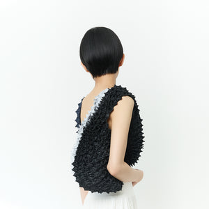 Spiky Shibori Tote Bag Bicolor