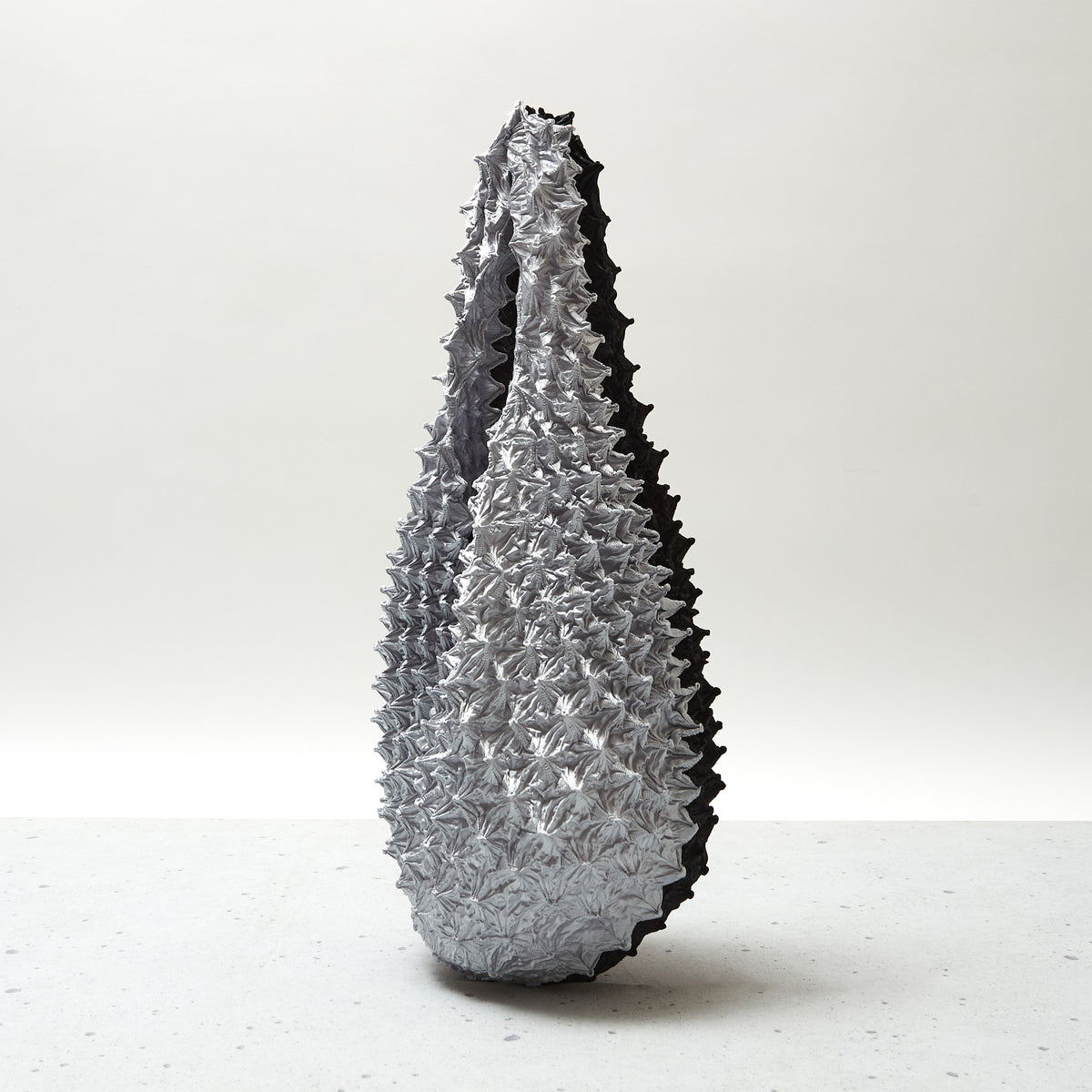 Spiky Shibori Tote Bag Bicolor