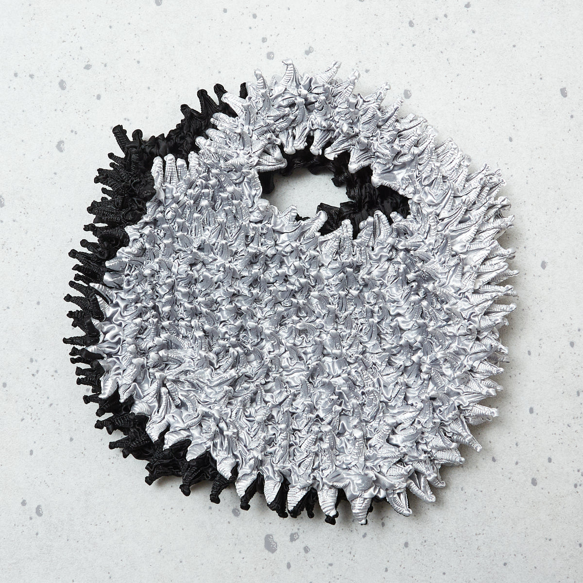 Spiky Shibori Tote Bag Bicolor