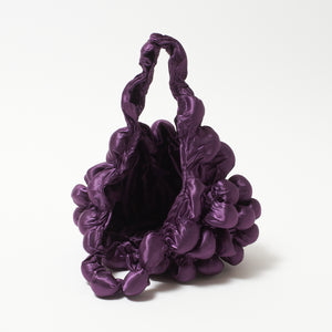 Large Pom-Pom Bags Satin