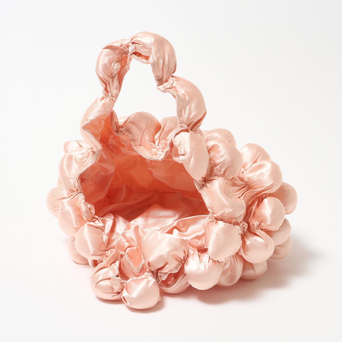 Large Pom-Pom Bags Satin