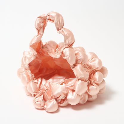 Large Pom-Pom Bags Satin