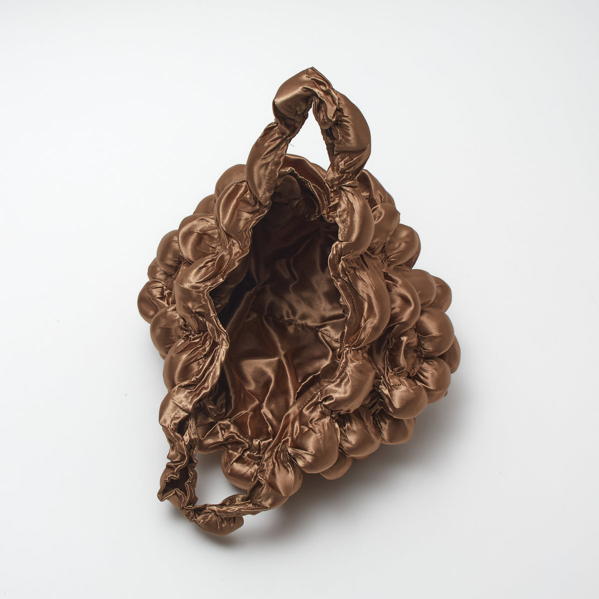 Large Pom-Pom Bags Satin
