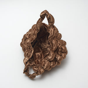Large Pom-Pom Bags Satin
