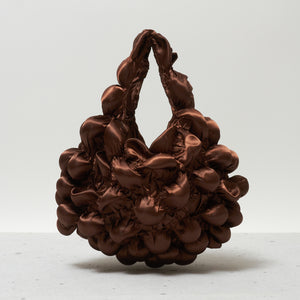 Large Pom-Pom Bags Satin