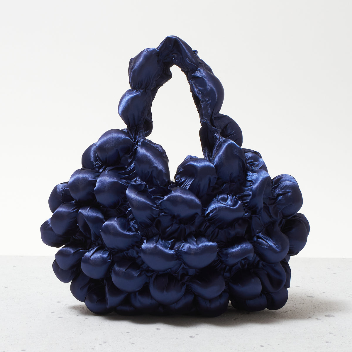 Large Pom-Pom Bags Satin