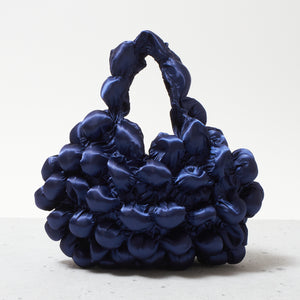 Large Pom-Pom Bags Satin