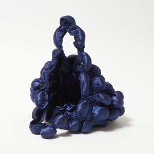 Large Pom-Pom Bags Satin