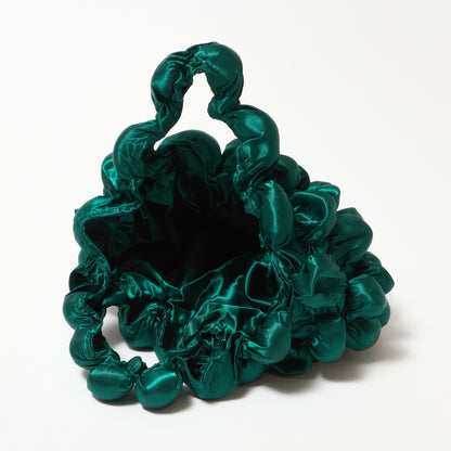 Large Pom-Pom Bags Satin