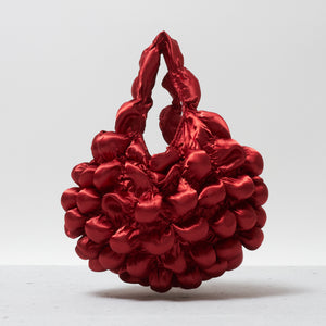 Large Pom-Pom Bags Satin
