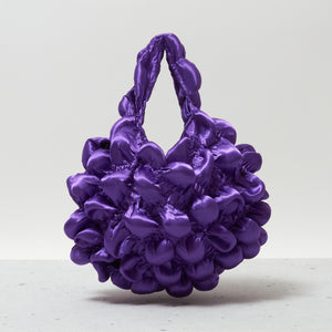 Large Pom-Pom Bags Satin