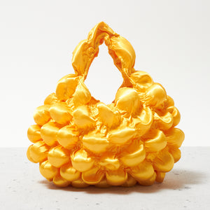 Large Pom-Pom Bags Satin