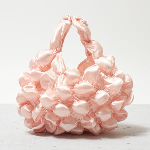 Large Pom-Pom Bags Satin