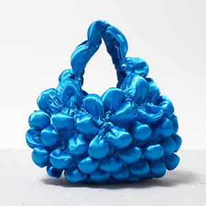 Large Pom-Pom Bags Satin