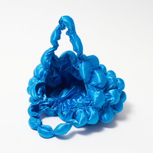 Large Pom-Pom Bags Satin