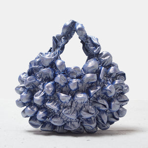 Large Pom-Pom Bag Metallic