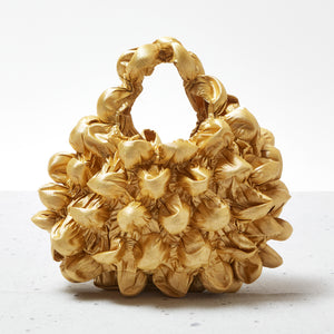 Large Pom-Pom Bag Metallic
