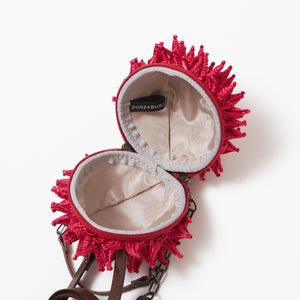 Spiky Shibori Charm Shoulder Bag