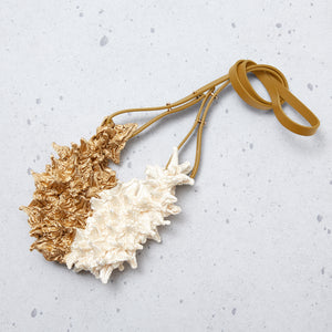 Mini Shoulder Bag with Leather Strap - BiColor