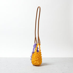 Mini Shoulder Bag with Leather Strap - BiColor