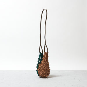 Mini Shoulder Bag with Leather Strap - BiColor